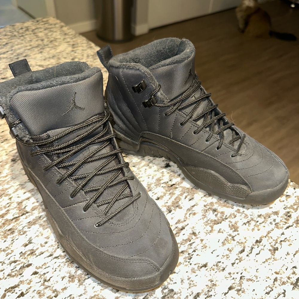 Air Jordan 12 Retro Winterized “Triple Black” Sneakers